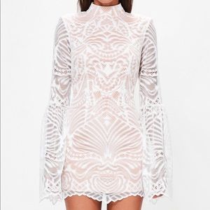 Peace + Love white lace dress sz 6 (uk 10)